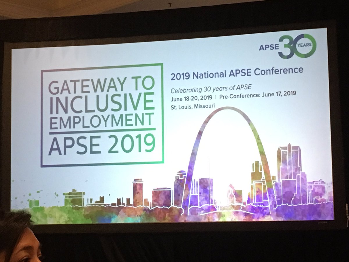 swiva's tweet photo. Celebrating #30YearsofAPSE at #APSE2019! Excited to spend the next few days with this amazing and committed community.
#APSEFamily
#EmploymentFirst
@NationalAPSE https://t.co/WgcKpajVAR
