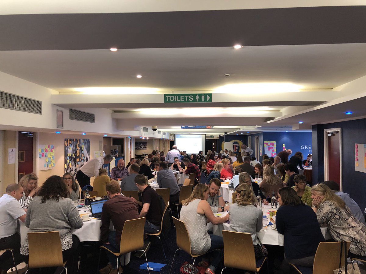 12 tables, 12 projects applying cause and effect to diagram to their project area! Such an incredible cohort to work with- lots of energy, real passion and dedication to improve! @NsftQ @FranciscoFM2016 @ELFT_QI #qualityimprovement #trainingday #ipswichfootballclub