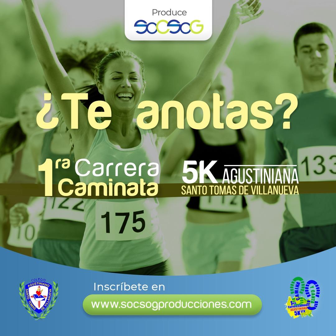 SPRSTV1's tweet photo. La @SPRSTV1 invita a toda la comunidad del @STVcaracas a la 1era Carrera-Caminata Agustianiana, fecha 07 de Julio hora 07:00. No te pierdas esta fabulosa experiencia! https://t.co/QvQOKFhY5z
