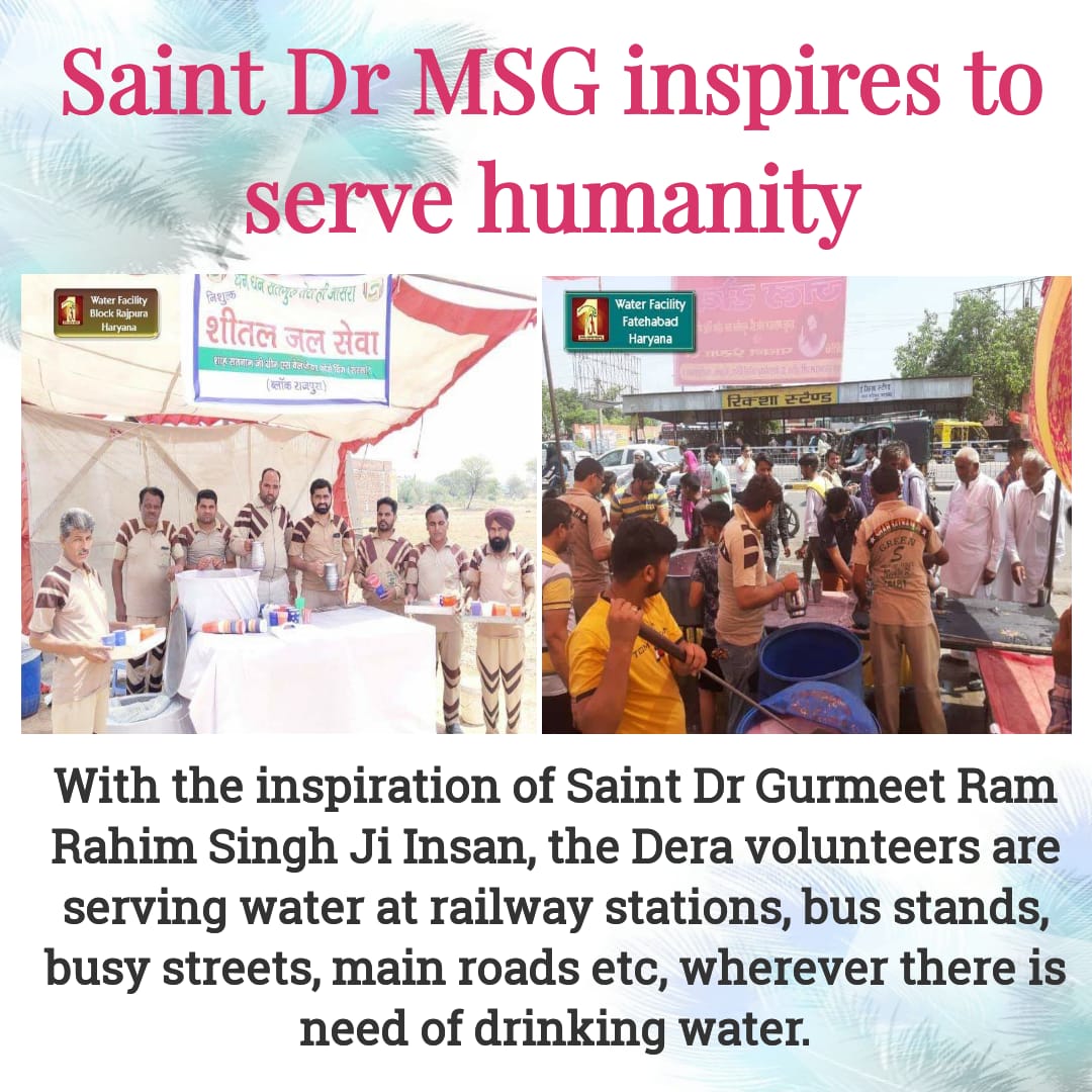 Palak210's tweet photo. #waterforpassersby
With the inspiration of Saint Dr Gurmeet Ram Rahim Singh Ji Insan the dera volunteers.........
@gurmeetramrahim https://t.co/QGfa0bS6E2