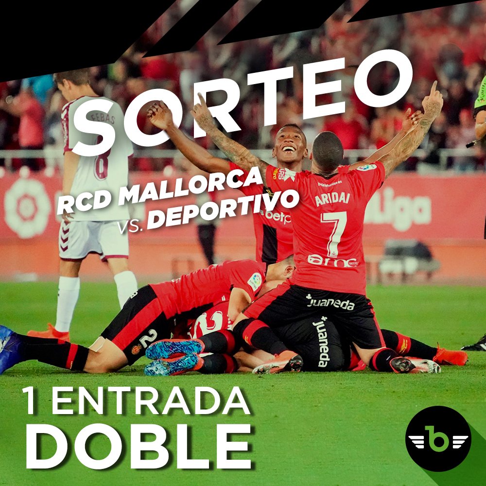 gobetpoint's tweet photo. #SORTEO

¿Todavía no tienes tu entrada para el partidazo del domingo entre el @RCD_Mallorca y el Deportivo? ¡Participa en nuestro sorteo y llévate una ENTRADA DOBLE! 🎫🎫

1️⃣Síguenos 
2️⃣Etiqueta a tu acompañante
3️⃣Retuitea este post

¡El viernes 21 anunciaremos el ganador!☘ https://t.co/TwzLTYVTka