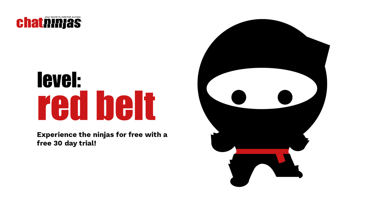Chat_Ninjas's tweet photo. If you're looking to level up your digital marketing, look no further that our live, web-chat service. We have 3 ninja belt levels, suitable for all types of business types, small or large. Swipe to find out more! https://t.co/5P8SuEviIE