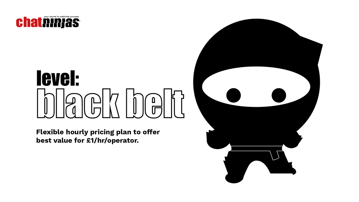 If you're looking to level up your digital marketing, look no further that our live, web-chat service. We have 3 ninja belt levels, suitable for all types of business types, small or large. Swipe to find out more!