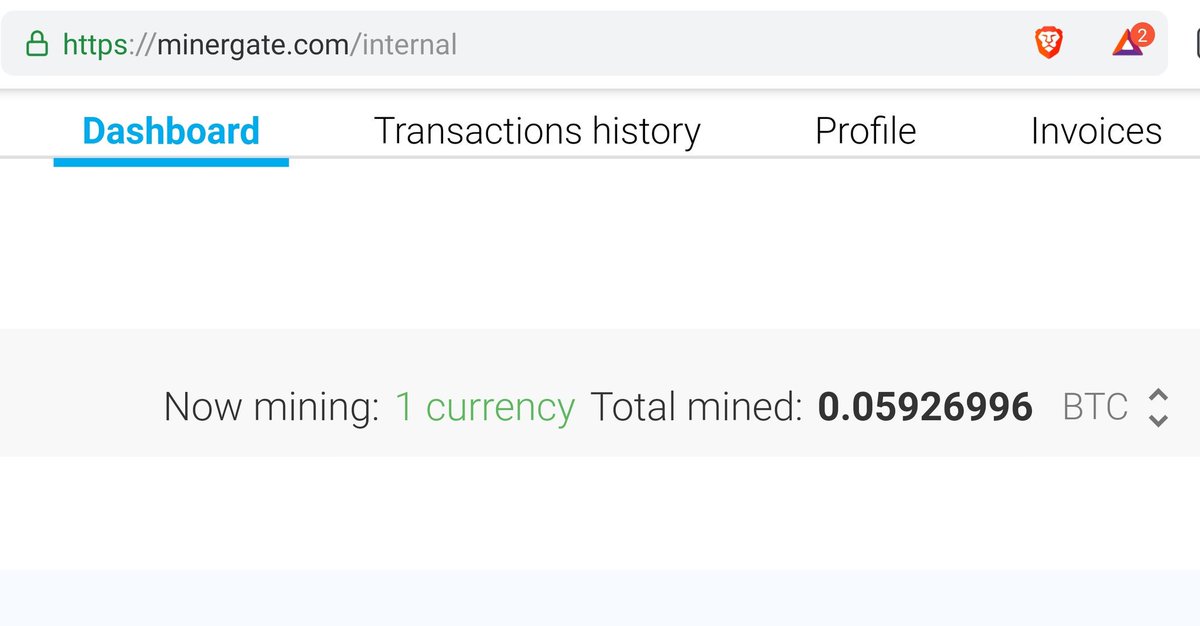 It may not be much, but with time and patience, <a href="/MinerGate/">MinerGate</a> gave me the chance to start my cryptocurrency portafolio #Monero #Bytecoin