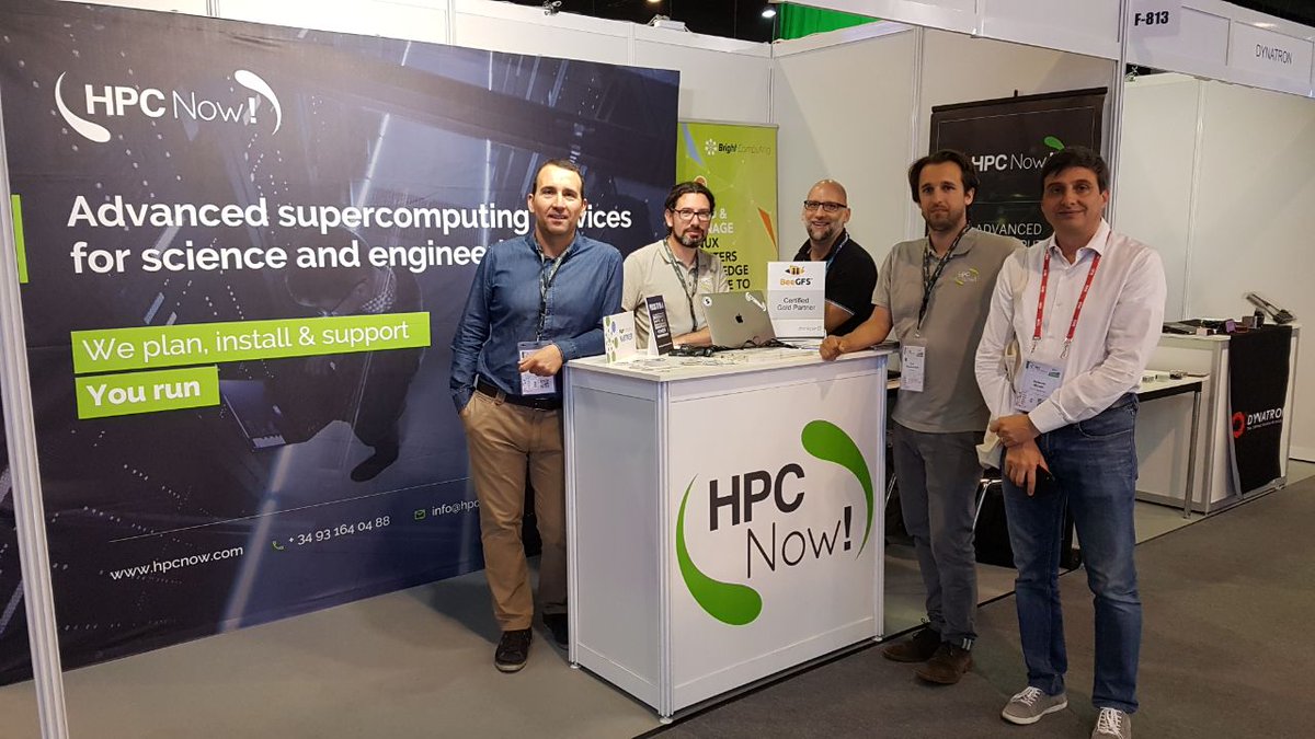 HPC_Now's tweet photo. As always we are enjoying so much our presence at #ISC19, is not only about doing business, we are also meeting lots of colleagues and friends and knowing new #HPC experts. If you haven't done yet please pass to say hello to our booth! https://t.co/AQJxiuFaCS