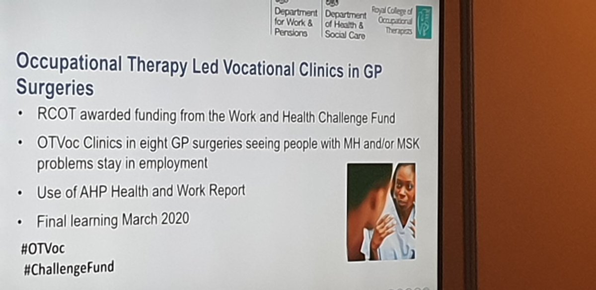 ShelaghOTandAHP's tweet image. #RCOT2019 #OTVoc #ChallengeFund Update from Genevieve Smyth