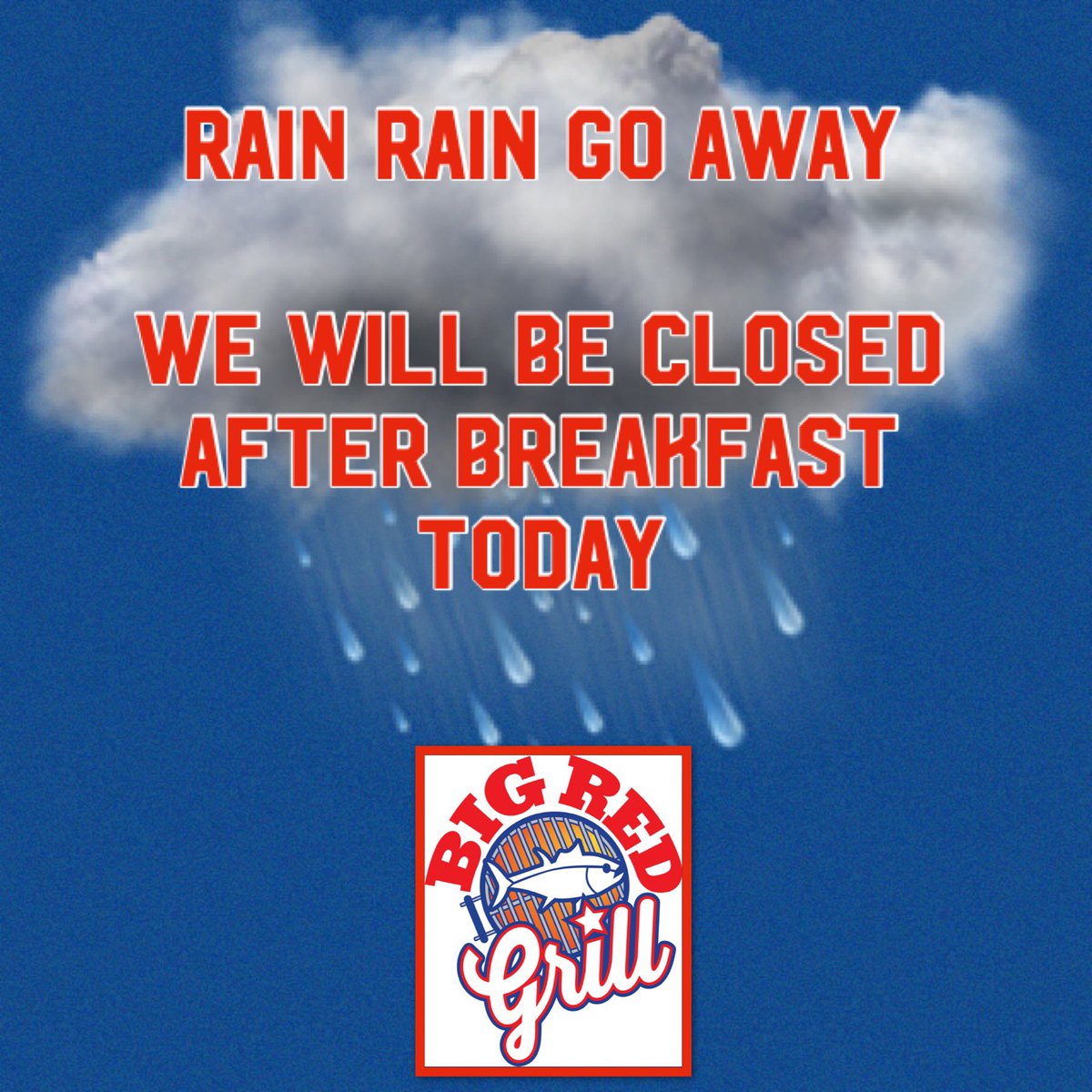 🚩Closed today, Tuesday 6/18. Silly rain! See you soon!