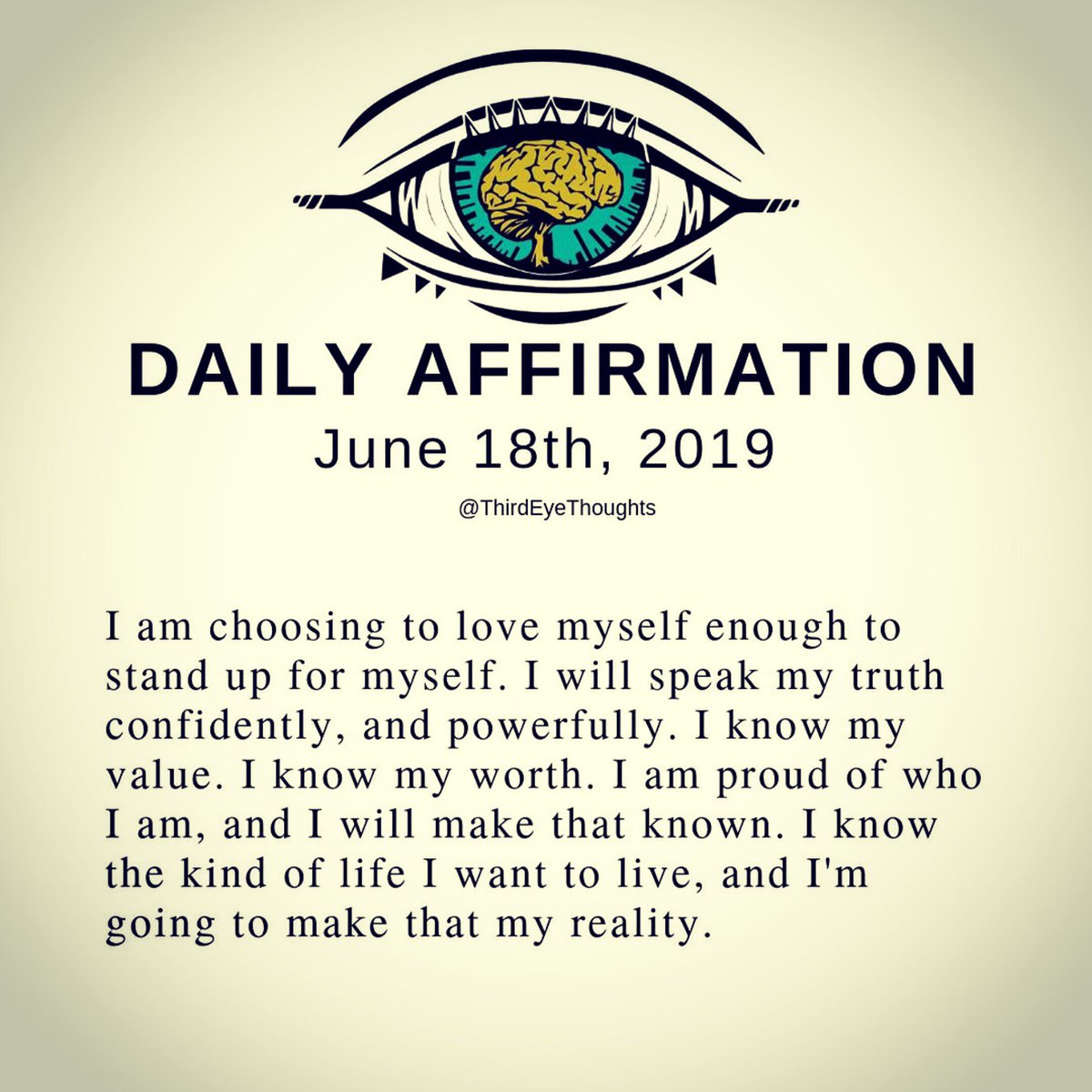 TangieAmbrose's tweet photo. I am choosing to #lovemyself enough to #standupformyself . I #speak my #truth #confidently and #powerfully . I know my #value ! I know my #worth . I am proud of who I am! I make that known. I know the kind of #life I want to #live and I am making that my #reality . #heavenhi https://t.co/Dfcpyb0Z6o
