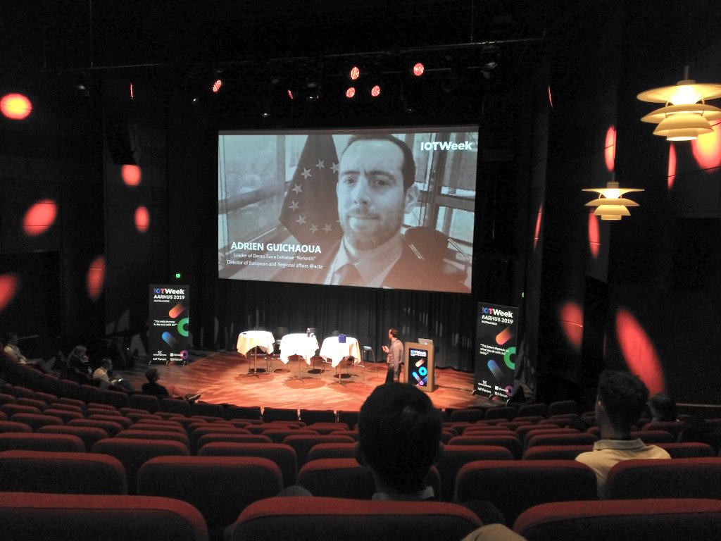 madtuirer's tweet image. Great to listen to @GuichaouaAdrien provide an update on @NEFERTITI_EU at the #IoT Ecosystems and Partnerships panel #IOTWeek2019 #DemoFarms