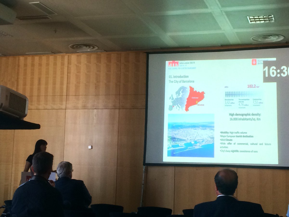 ralsinap's tweet photo. Julia Camps @julia_sbd presenting their work in the @bcn_ajuntament about #leisure #noise in #internoise2019 https://t.co/hVg76pHhNs
