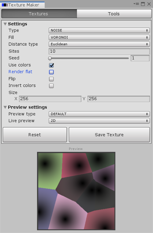 M_Fata7's tweet photo. Added Voronoi diagram for my #unity editor extension tool Texture Maker.
#gamedev #indiedev #unity3d #texturemaker https://t.co/FLibp3jxwI