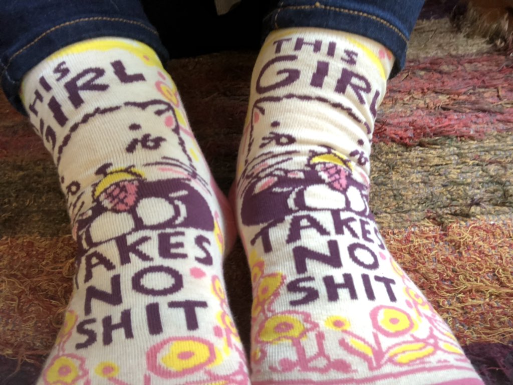 KarenATXMH's tweet image. I 💜my #pinksocks but some days you need your #GSD socks (gift from my girls who clearly know me)! 💪🏼💫