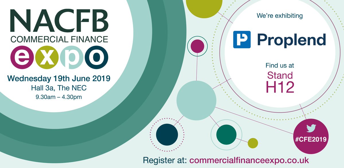 Looking forward to speaking to as many of our fellow <a href="/NACFB/">NACFB</a> members as possible tomorrow at the NAC #commercialfinance expo. It would be great to catch up or introduce ourselves (and our fast, flexible commercial funding solutions). Please come to say hello at stall H12. #CFE2019