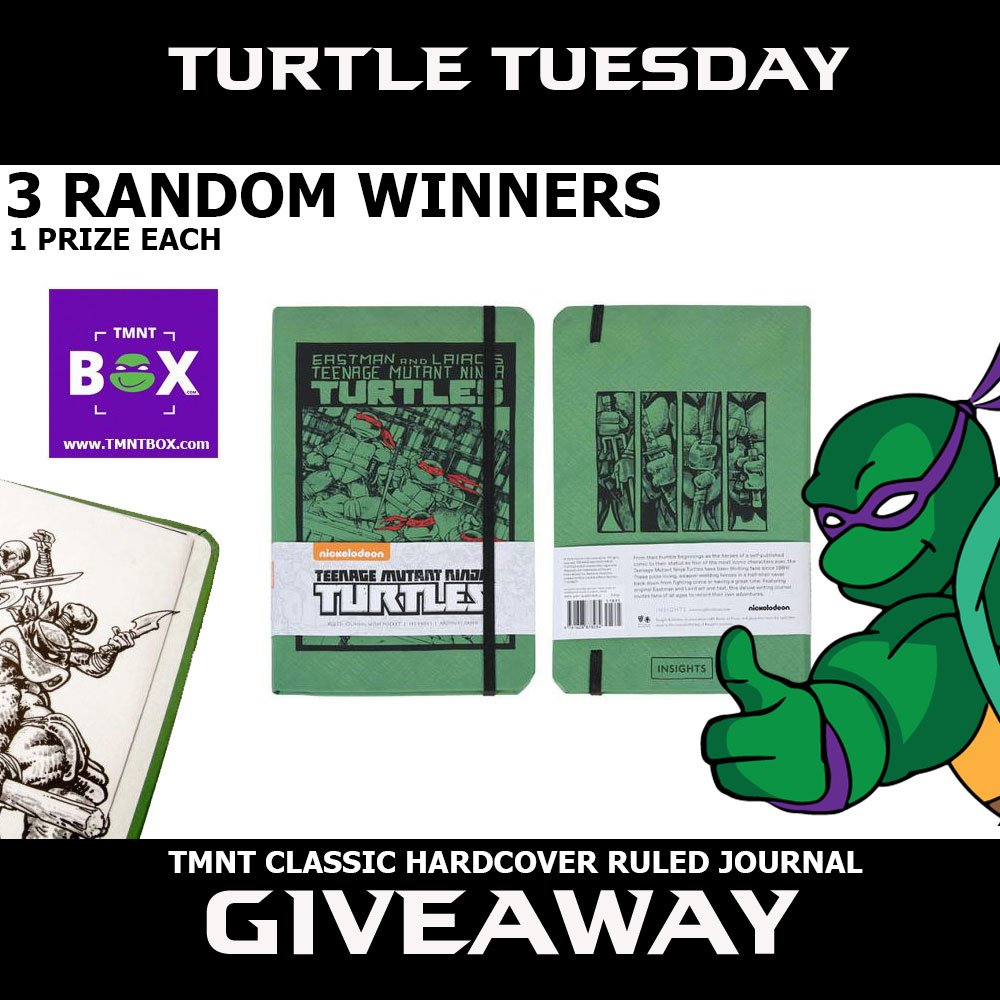 TMNTBox's tweet image. Comment with the hashtag #TurtleTuesday for your chance to win a TMNT Classic Hardcover Journal. Winners will be chosen on June 25th, one winner from Facebook, Twitter &amp;amp; Instagram each. #tmntbox
Check us out at tmntbox.com/shop for even more great TMNT merchandise!