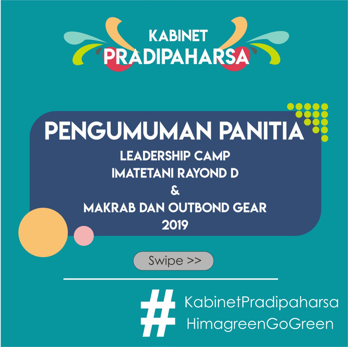 Himagreen's tweet photo. [PENGUMUMAN] 

Kepanitiaan yang paling ditunggu-tunggu sudah datang! Ada Makrab dan Outbond GEAR 2019 dan Leadership Camp 2019! Go check your name below guys! 

#MakrabdanOutbondGEAR2019
#LeadershipCamp2019
#Himagreen
#GoGreen
#KabinetPradipaharsa https://t.co/3ImUULgOuB