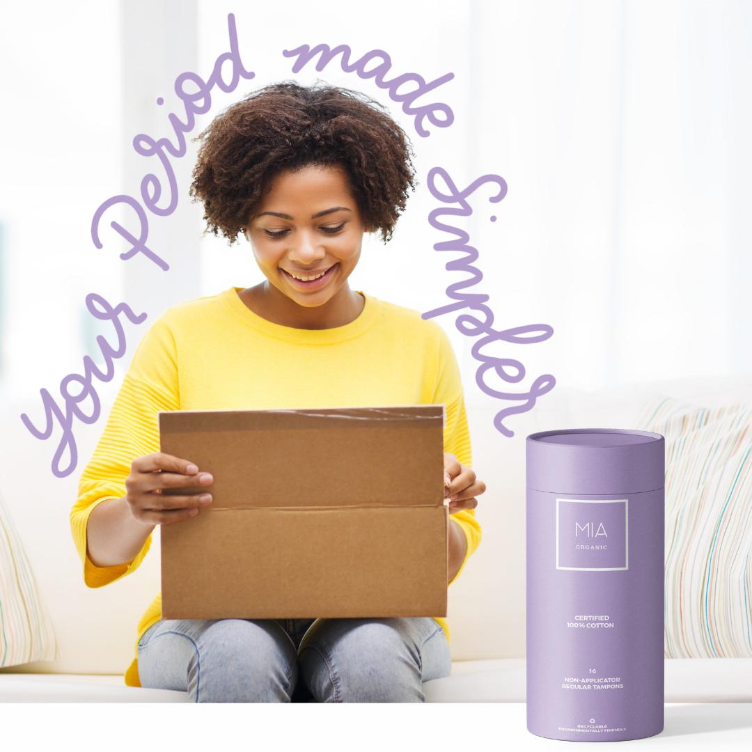 MIA_Organic's tweet photo. When you join #MIAOrganic, you get 16 organic non-applicator tampons in a recyclable cardboard tube, right at your door every month! The best part? Someone in need receives 1 for 1 of those organic tampons. #YourPeriodMadeSimpler #RightToYourDoor https://t.co/sTtQrinD1f