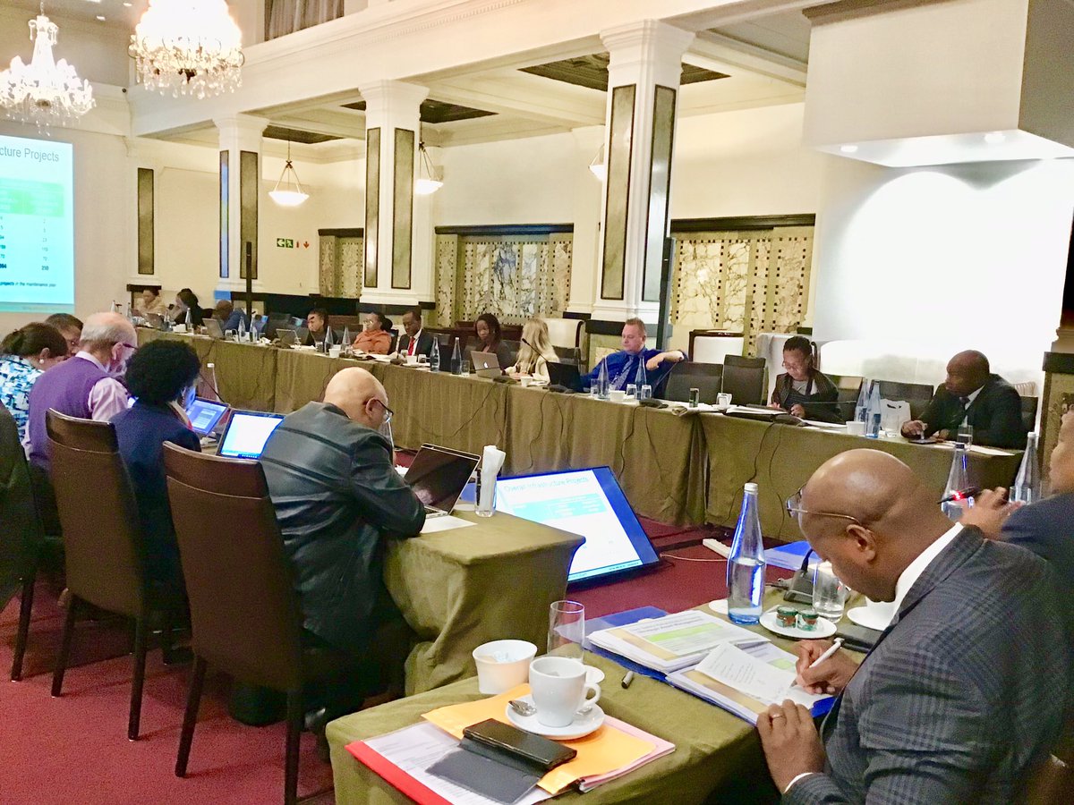 Minister Sisulu and Deputy Ministers are meeting today in Cape Town with the DGs, DDGs and senior managers of the Department of Human Settlements, Water and Sanitation to engage on the state of both Departments as the merger of these developments is underway. #MakeDHSWSWork