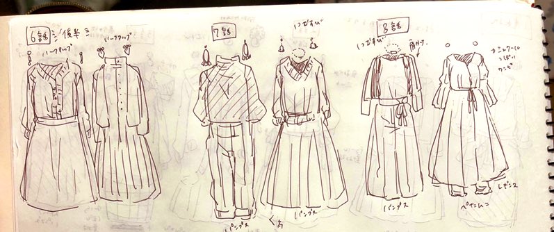 定時にあがれたら今まで着せたお洋服を書き出したりしていました 