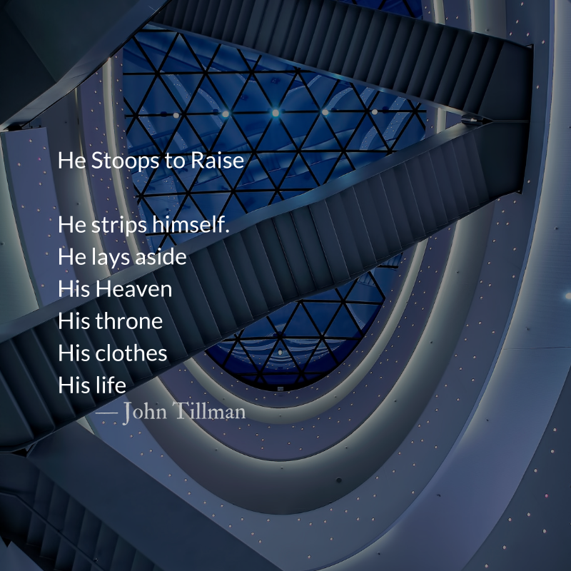 TheParkForum's tweet photo. He lowers himself
Steps down, descends
He stoops
He kneels
Head bowed
He bends…
#Poetry #GodWhoStoops #ChristDescended #Anastasis #ChristArises #RaisedWithChrist
https://t.co/MKICeIH3ti https://t.co/Mlgxs3cUYN