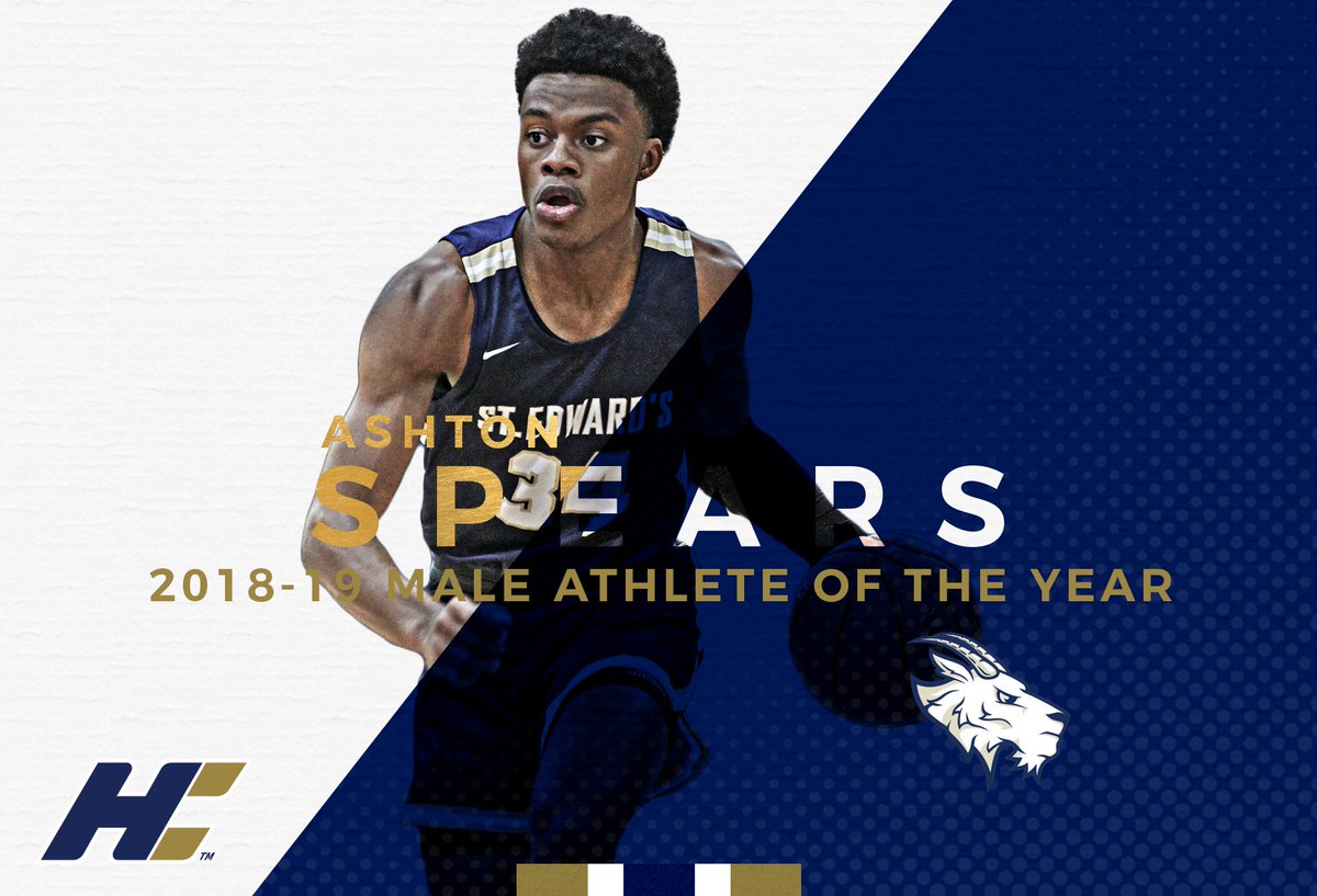 Heartland Conference (@heartlandsports) on Twitter photo Congratulations to the 2018-19 Heartland Male Athlete of the Year, Ashton Spears of <a href="/SEUAthletics/">St. Edward's Hilltoppers</a>! #HeartlandProud 👏🏀🏆
📰 - bit.ly/2ZrCJtU Congratulations to the 2018-19 Heartland Male Athlete of the Year, Ashton Spears of <a href="/SEUAthletics/">St. Edward's Hilltoppers</a>! #HeartlandProud 👏🏀🏆
📰 - bit.ly/2ZrCJtU