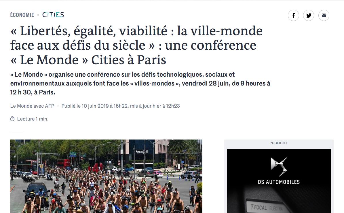 Une conférence pour les passionnés de la ville, de ses lieux, de ses problèmes et ses remèdes. L'occasion aussi de vous parler de <a href="/WidexOpen/">Wide Open Project</a> et de ces espaces indéfinissables et bizarroïdes qui me font courir aux quatre coin de la planète #cities 
lemonde.fr/economie/artic…