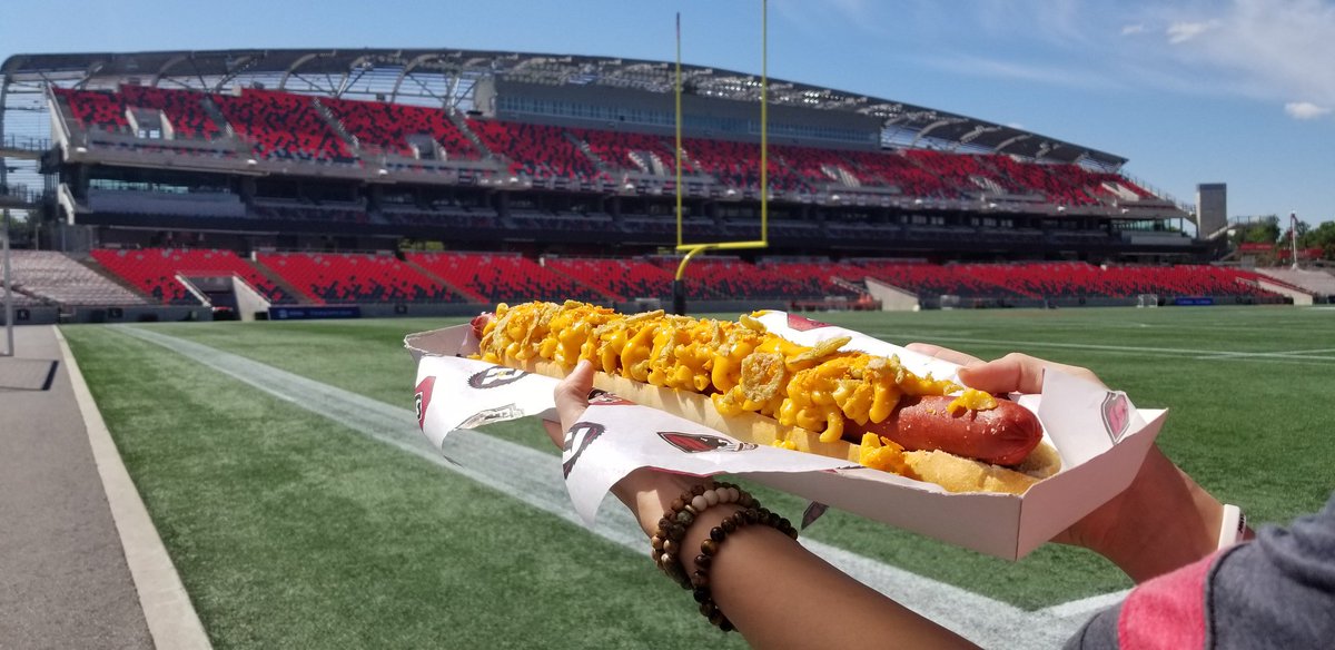 REDBLACKS's tweet photo. Friendly little reminder that you can get this BIG dog at tonight's game!

The 2-foot long Doritos Mac and Cheese Dog will be available at the Smoking Pig South Main concourse and Glebe Grill North Upper concourse. Limited quantities so get yours as soon as you can! 

#RNation https://t.co/kW1voG5uVu