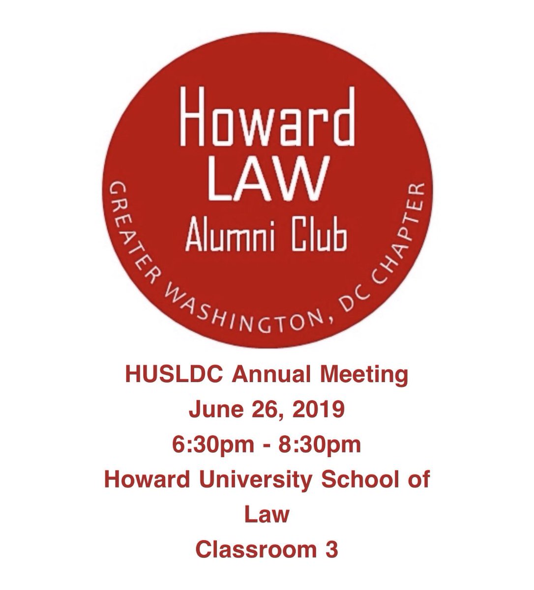 Wanna learn more about HUSLDC and catch up on what we’ve been up to, what we have planned, and how you can get involved? Meet us next Wednesday, June 26 at HUSL for our Annual Meeting! RSVP link is in our bio! #husl #howardlawalumni #blacklawyersmatter #giveback #husldc