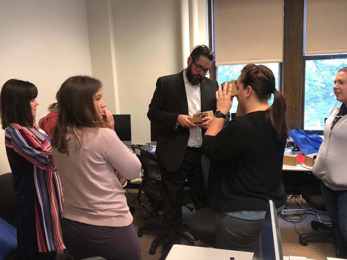 tnwlearning's tweet photo. What a fun and practical hands-on #VirtualReality and #AugmentedReality session w/ @ericmistry and Ben Adams @CSSSOE #talconf https://t.co/0P7IOMPgzQ