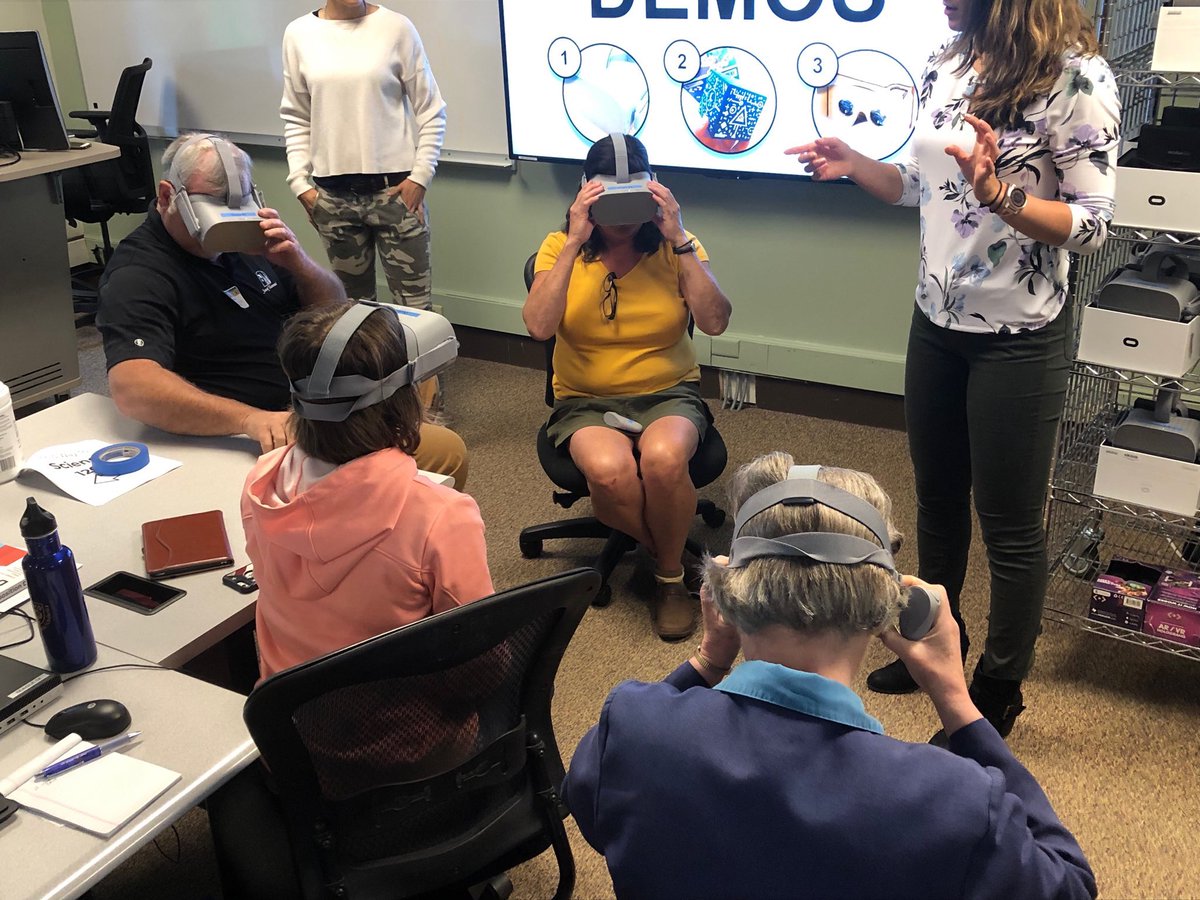 tnwlearning's tweet photo. What a fun and practical hands-on #VirtualReality and #AugmentedReality session w/ @ericmistry and Ben Adams @CSSSOE #talconf https://t.co/0P7IOMPgzQ