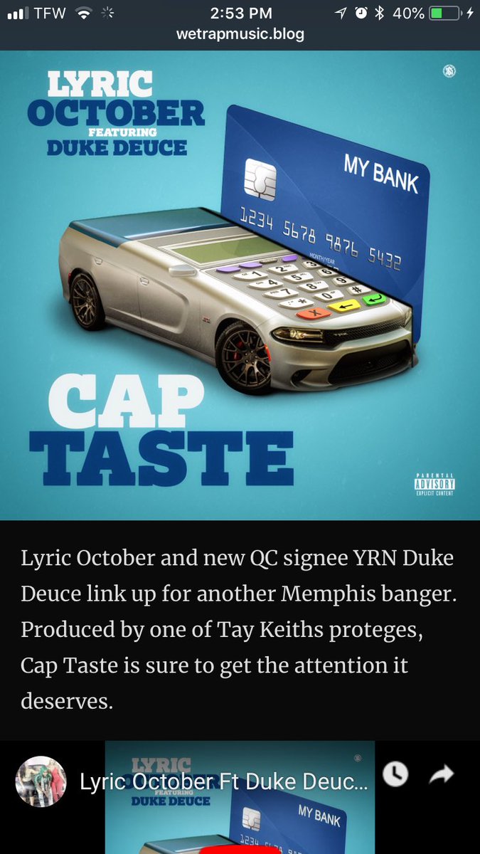 lyricoctober's tweet photo. https://t.co/0JtRj3bIJc 

Shit REALLY 🆙 there ya dig ‼️ We ain’t even trippin’ .... It’s the process we adapted to. 🔌🎒👑

Cc @WeTrapMusic THANK YOU. 

@lyricoctober ❌ @yrndukedeuce #CapTaste #CapTasteChallenge https://t.co/KhmLvKXJCK