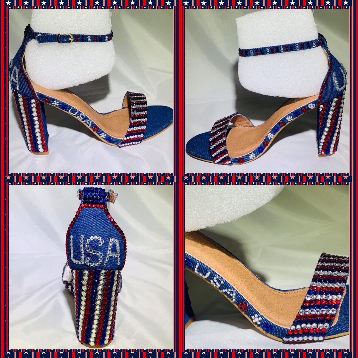Sparkle_Heels's tweet photo. Custom Heels https://t.co/bAs9nbEyn0 #americanflag #Customheels #rhinestoneheels  #redwhiteblue #etsy #glitterheels #weddingheels #trump2020 #trumprAlly #orlandorally #maga #armywife #navywife #airforcewife #marinewife #militaryspouse #sexyheels  https://t.co/fW3xbgLao9 https://t.co/CBEQL2MJae