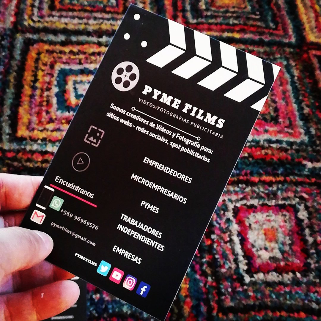 PymeFilms's tweet image. ✔️Llegaron nuestros #flyer de #PymeFilms el emprendimiento regional entregando el servicio de Videos 🎥/Fotografías📸 Publicitaria para tod@s los #emprendedores #pymes #microempresarios #trabajadoresindependientes #empresas
.
