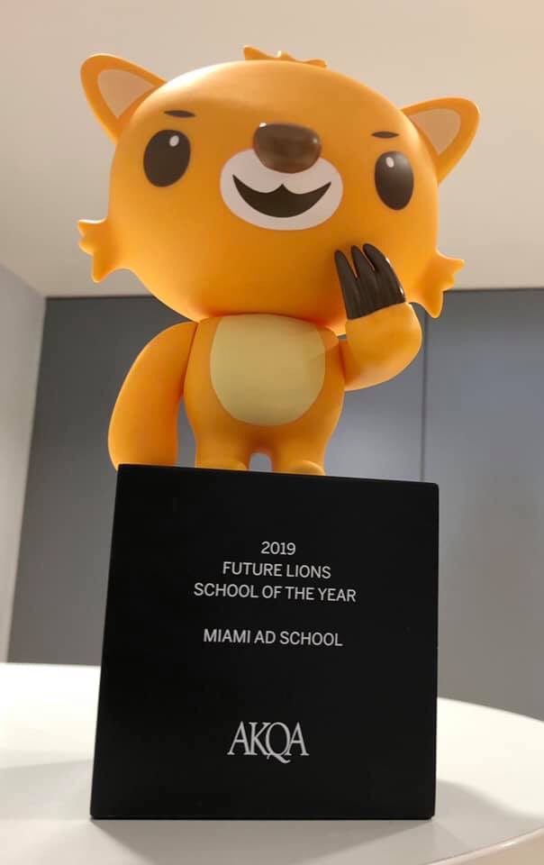 MIAMI AD SCHOOL WINS SCHOOL OF THE YEAR AT CANNES!

Big news from Cannes, France - Miami Ad School Worldwide is the 2019 International Creative Festival of Advertising and Design, CANNES SCHOOL OF THE YEAR!!! 💗🏆🍾