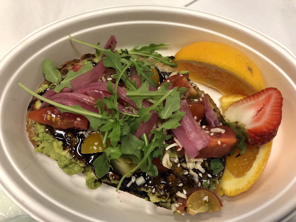 This gen-xer just bought avocado toast &amp; I am now posting said toast on social media because it is so pretty. #keepingupwiththemillennials #toastpost <a href="/ThePorterHotel/">The Porter Hotel</a>