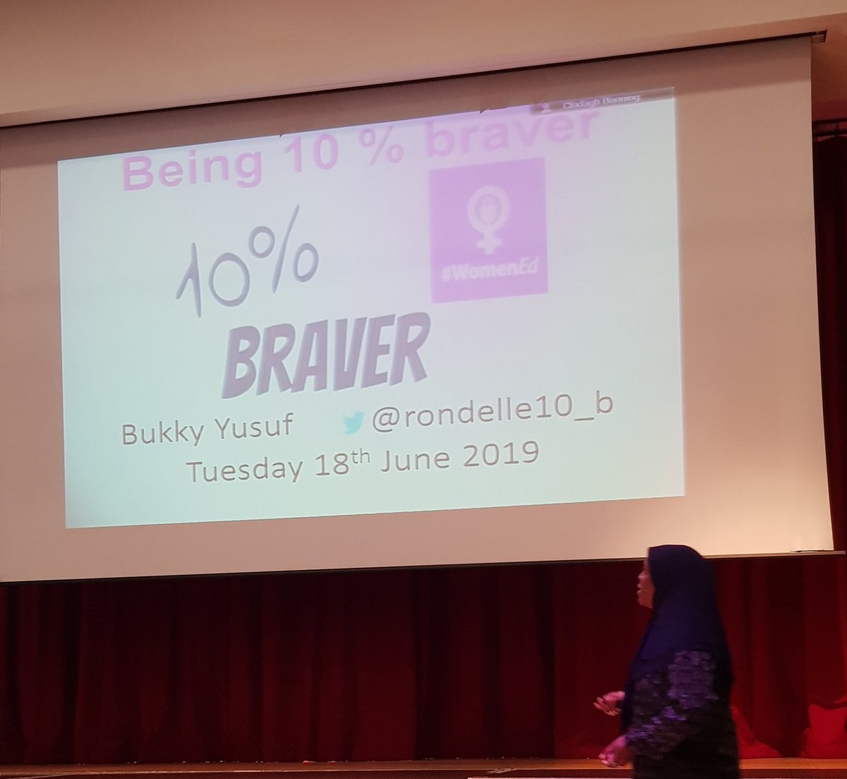 Suzie_HAppy's tweet photo. @rondelle10_b sharing on #Womened @WomenEdLondon at #tmhackney https://t.co/sYbUQYexK6