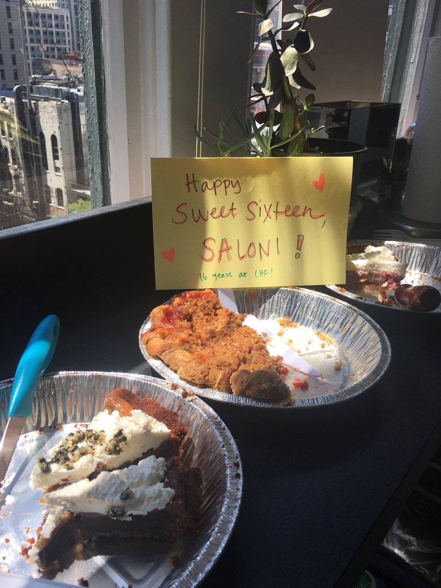 S/O to <a href="/bangbangpie/">Bang Bang Pie Shop</a> for hooking us up to celebrate our team member, Saloni’s, 16th anniversary at CHF! We won’t pick faves but the blackberry pie is a MUST #FestivalFriends