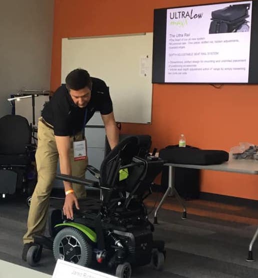 Here are a few photos from the @USRehab_VGM <a href="/VGMHeartland/">VGM Heartland</a> Tech Training last week! Steffen highlighted features of the <a href="/ROVImobility/">ROVI</a> and the Ultra Low Maxx to the CRT techs! #complexrehab #CRT #VGMheartland
