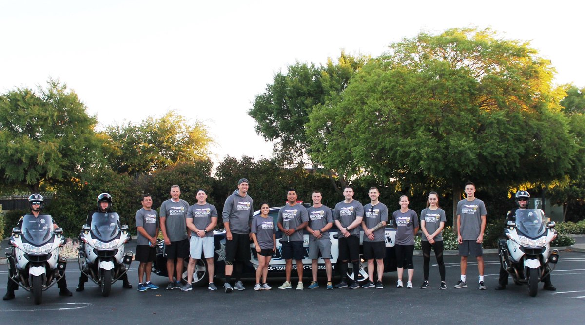 This morning our officers participated in the Special Olympics Law Enforcement Torch Run.  We carried the torch from the Dublin border to the Danville border (5-miles) and passed the Flame of Hope torch to Danville PD.   We were honored to carry the torch through our city!