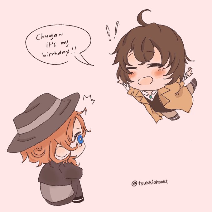 Happy Birthday to Dazaiiiii~!!!
I love him so much and i just hope that chuuya celebrates it with him that's all 