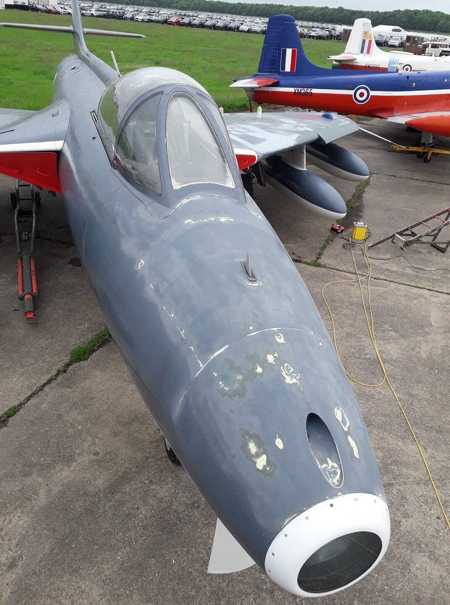 BritishJets's tweet image. Thanks to the generosity and support of Mannheim Auctions our planned respray on #Hunter #GA11 #RN can go ahead. Can’t wait to see the new paint