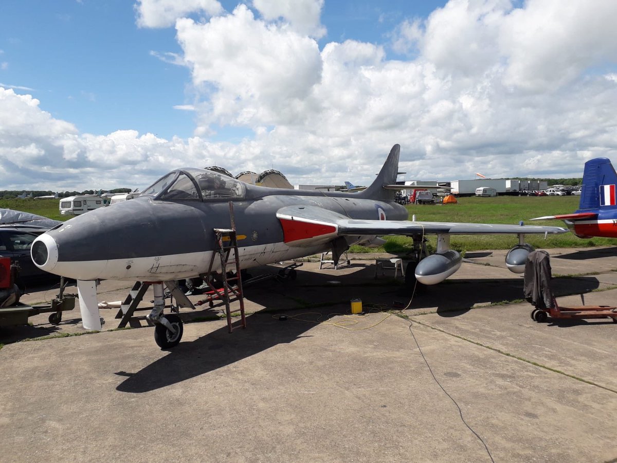 BritishJets's tweet image. Thanks to the generosity and support of Mannheim Auctions our planned respray on #Hunter #GA11 #RN can go ahead. Can’t wait to see the new paint