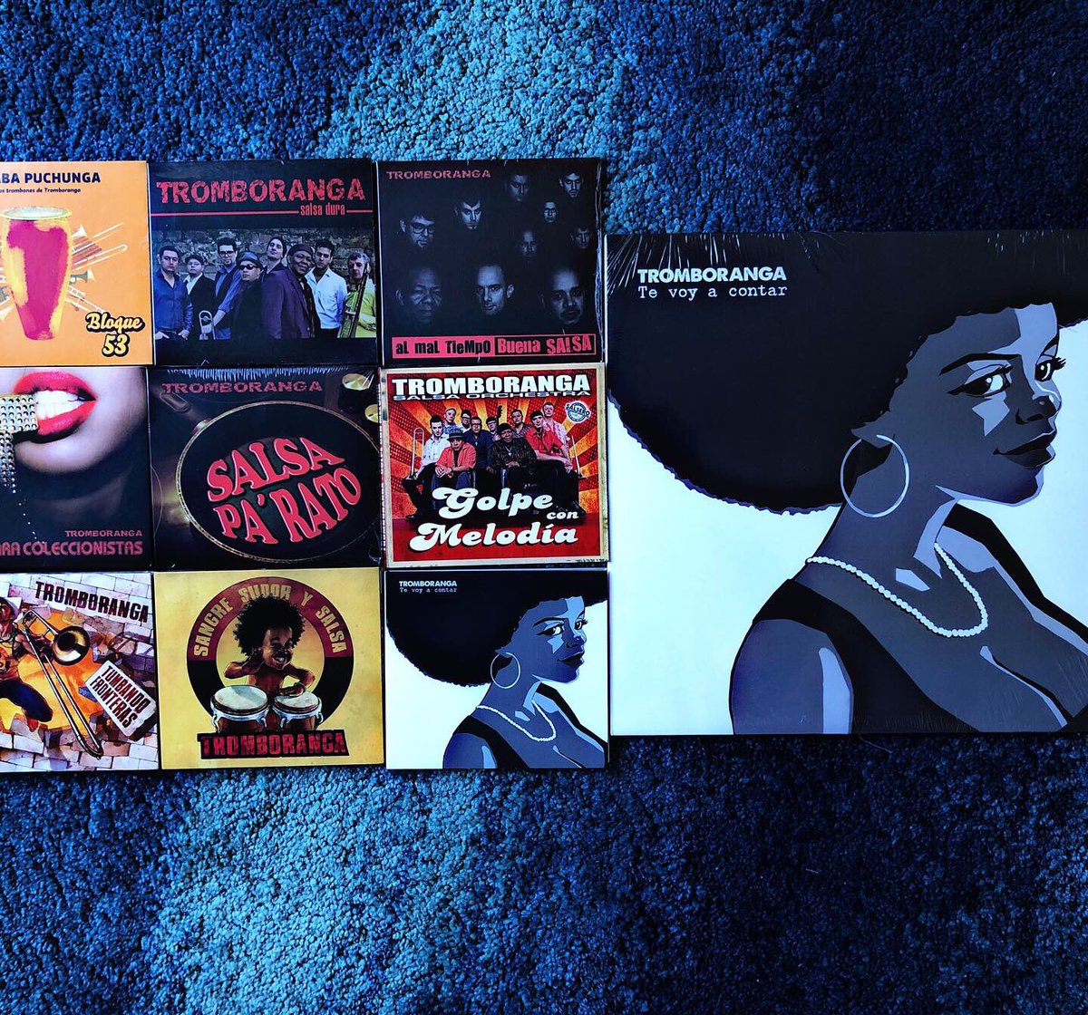 bloque53's tweet photo. El NOVENO DISCO 
#TeVoyAContar 9 albums full of #SalsaDura 
Disponibles iTunes &amp; Spotify
#Tromboranga #salsamania #salsadj  #salsadancing #ilovesalsa #salsadance #SalsaDancer #salsamusic #SalsaBrava #Guaguanco #Mambo https://t.co/1DYK0LjSXN