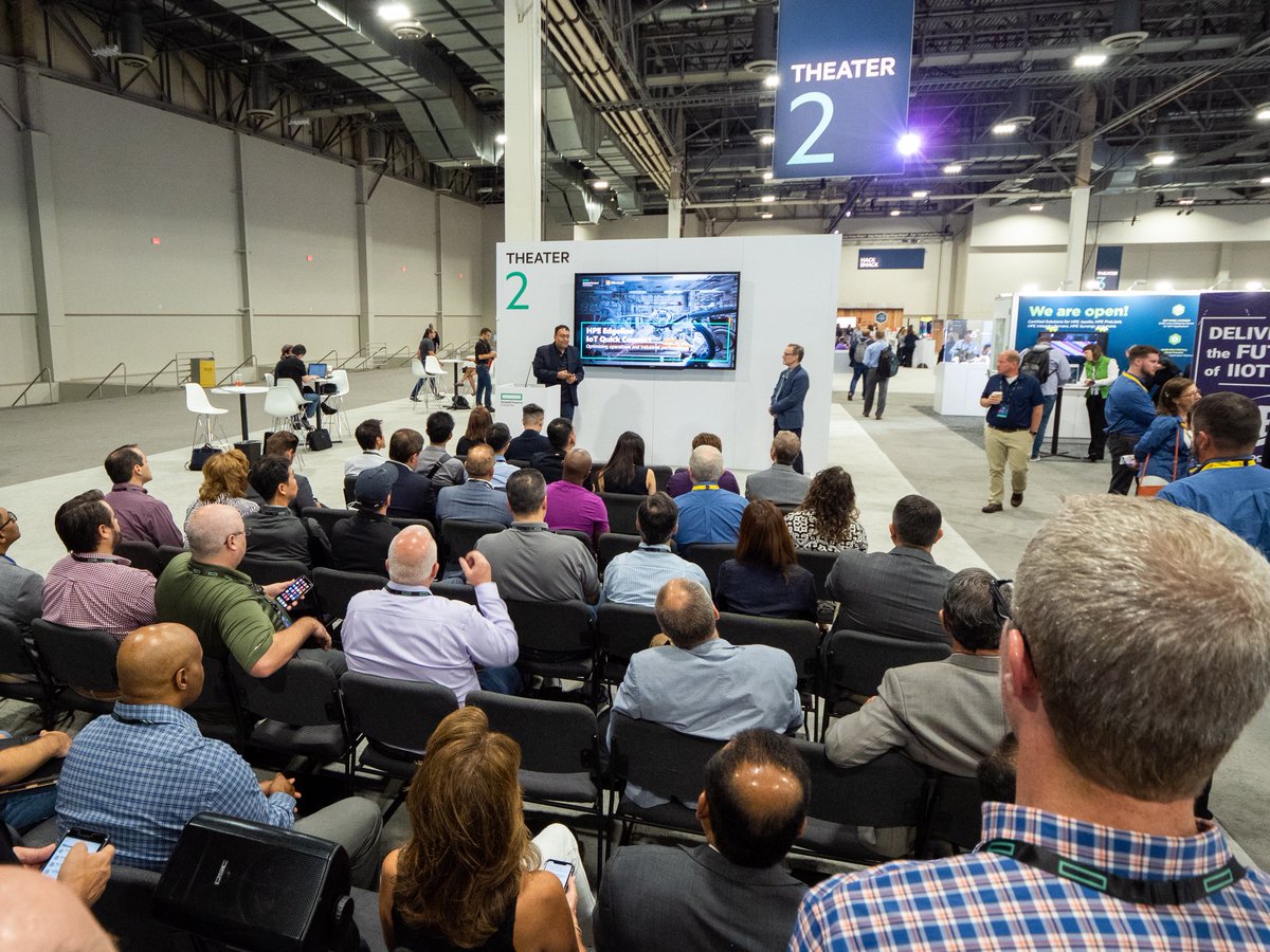 TheAndySignal's tweet image. Full house for the @MicrosoftIoT #ConnectIoT session, looking at a variety of solutions ready to help drive #DigitalTransformation at #HPEDiscover - Catch the AI &amp;amp; Video analytics lunch panel later today for more info