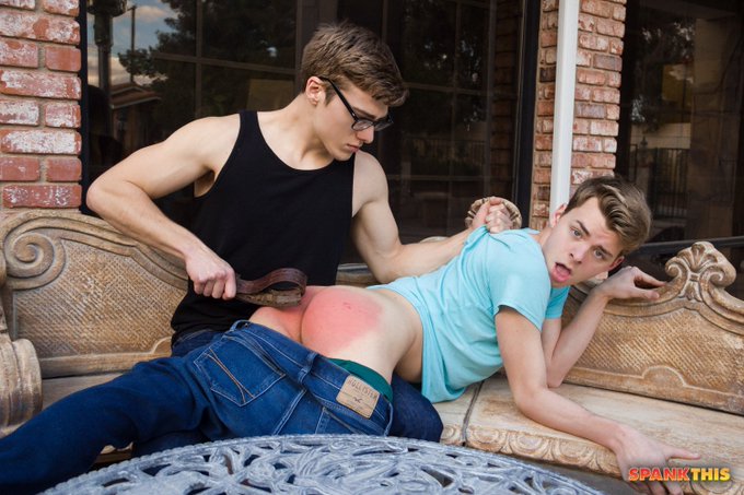 2 pic. Naughty twink Ethan Helms gets exactly what he deserves ???? @EthanHelmsXXx #BlakeMitchell #spank