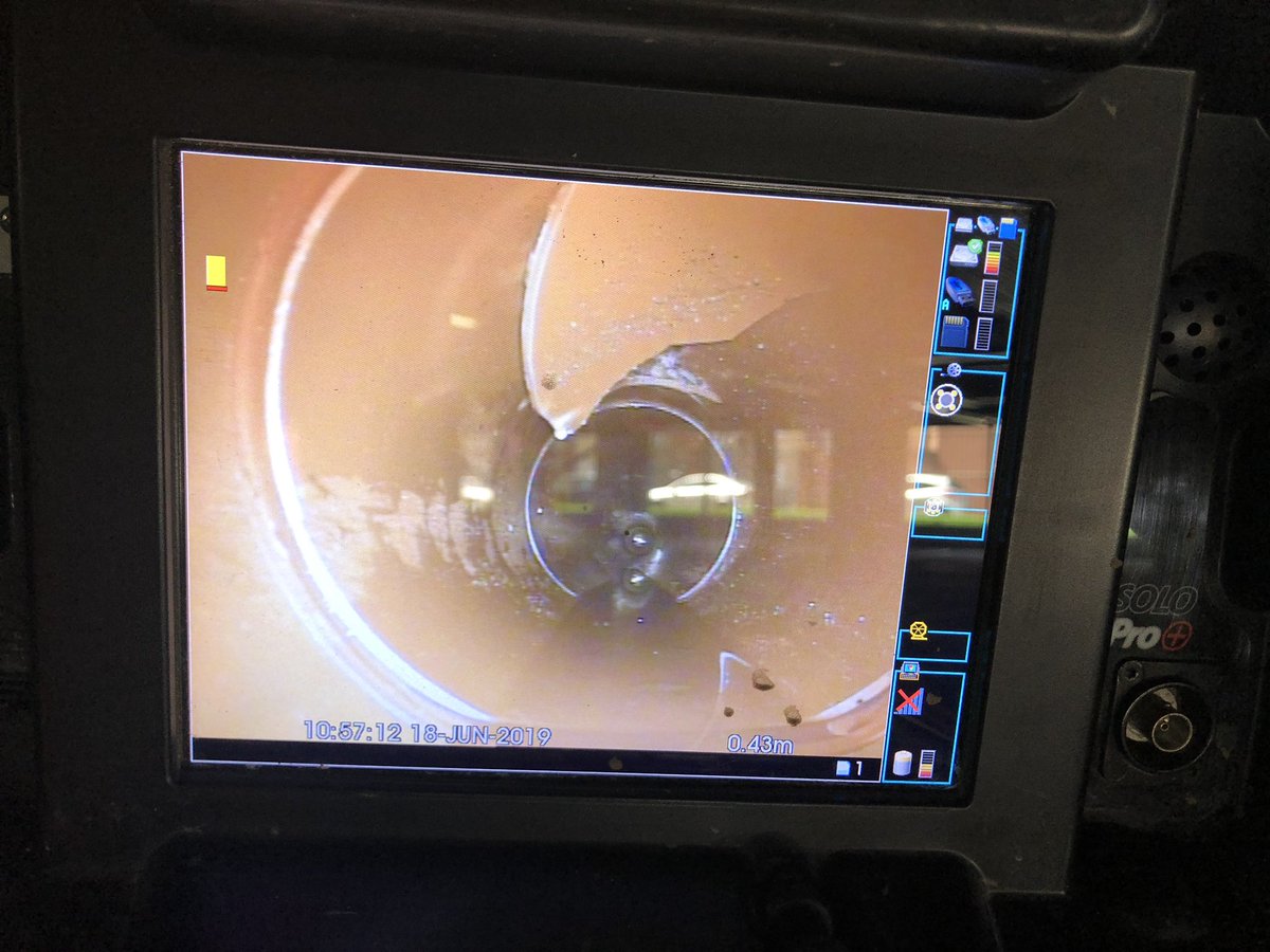 DrainageAb's tweet photo. Lovely weather to install a 150mm Localised Patch repair in Manchester, unfortunately the Work was carried out in a Underground Carpark. #Manchester #SunOut #MiniCam https://t.co/lQxdjLKoHy