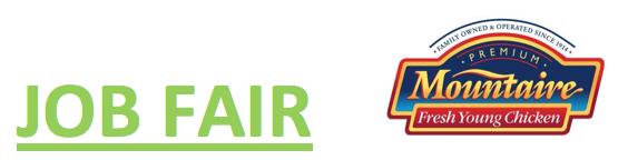 Mountaire will hold a job fair from 1-6 p..m. Friday, June 21, at the Dennis A. Wicker Civic &amp; Conference Center, 1801 Nash St., Sanford. For additional information, contact Malinda Marsh, Coordinator, NCWorks Career Center Chatham Co., 919-545-8058 or at mmars452@cccc.edu.