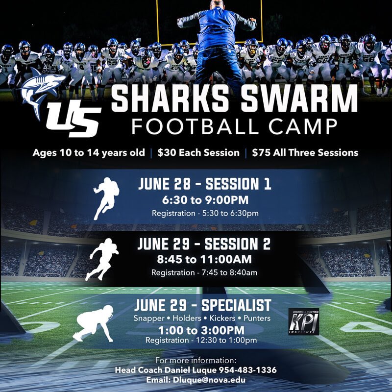 bleechr's tweet photo. @uschoolfootball Sharks Football Camp 

Register now👇🏼👇🏼👇🏼
https://t.co/ylVgwbyKAy https://t.co/9MwtKhxzS4