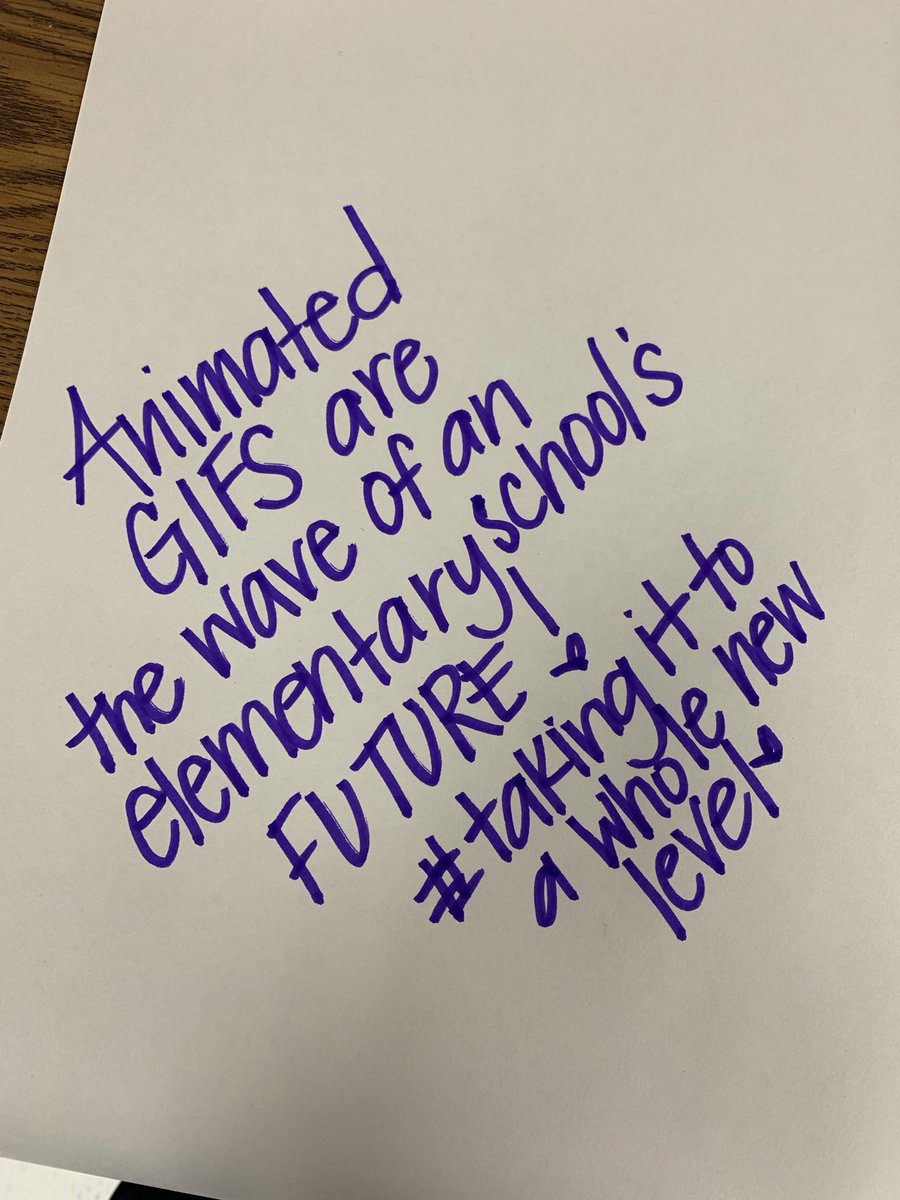 McCharm99's tweet photo. Did I just make an animated GIF?😳Taking things to a whole new level...
Challenging our own questioning and turning it into story starters for future narrative ideas ...@appledu #ThisIsNorthside @NISDAcadTech #writingwithtechnology #animation #creativepaths #analogTweets https://t.co/6lcNvolx1n