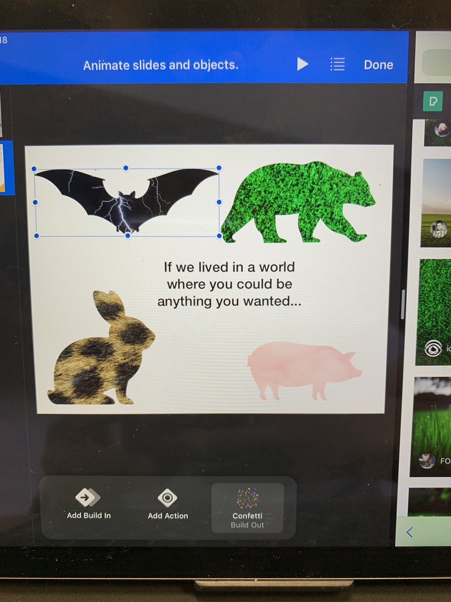 McCharm99's tweet photo. Did I just make an animated GIF?😳Taking things to a whole new level...
Challenging our own questioning and turning it into story starters for future narrative ideas ...@appledu #ThisIsNorthside @NISDAcadTech #writingwithtechnology #animation #creativepaths #analogTweets https://t.co/6lcNvolx1n