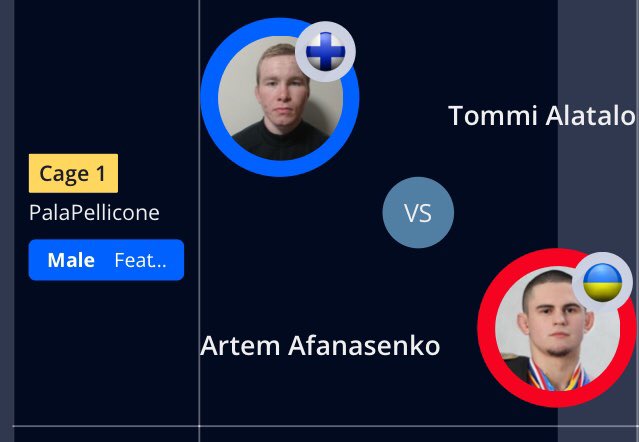 Jyrk_i's tweet photo. Tässä huomisen suomalaisottelut Rooman EM-kisoista. #FinnMMA #ahMMAt @FinMMAFed https://t.co/KCswTxHUui